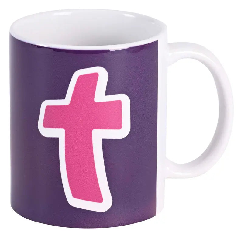 Mug Ceramic Pink Cross 11 oz Dicksons Inc