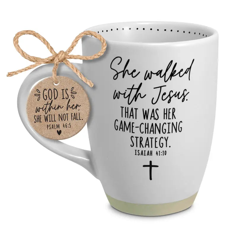 Mug She Walked Jesus White Ceramic 17Oz Dicksons Inc