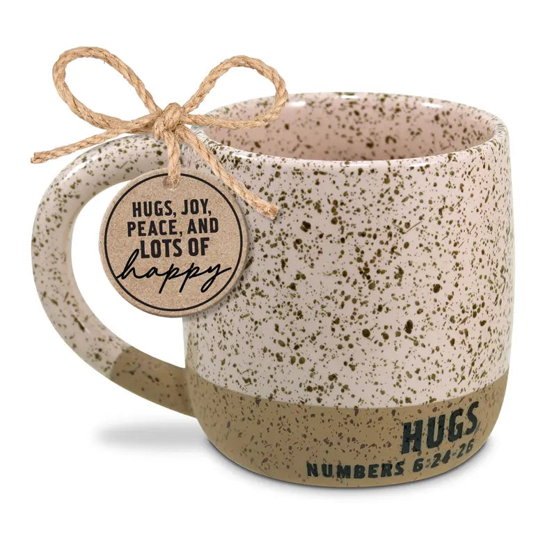 Mug Speckled Stone Hugs Blush 18Oz Dicksons Inc