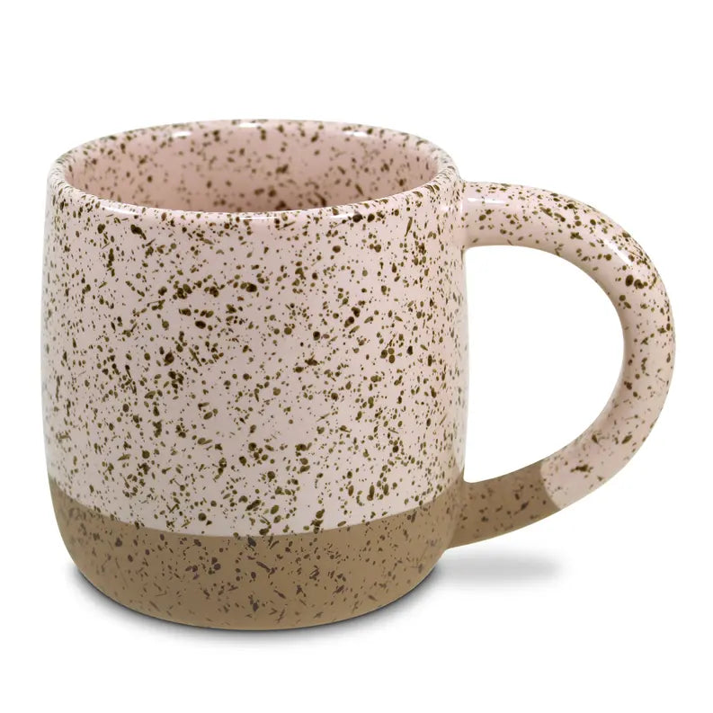 Mug Speckled Stone Hugs Blush 18Oz Dicksons Inc