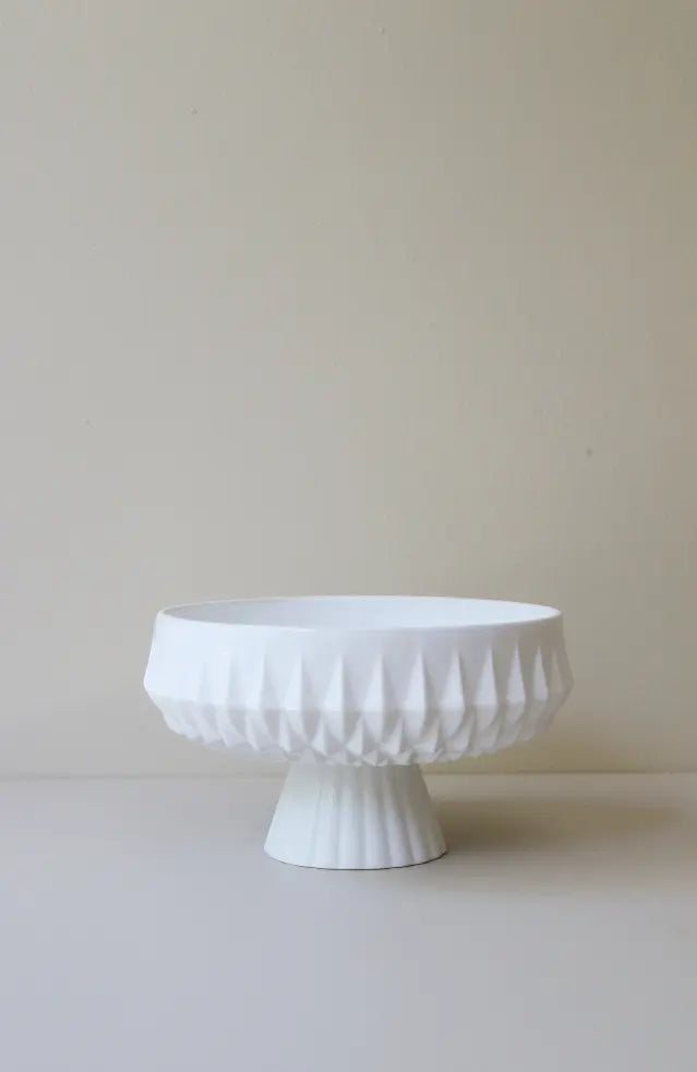 Muge  Handmade Ceramic Footed Serving Bowl Monique Store