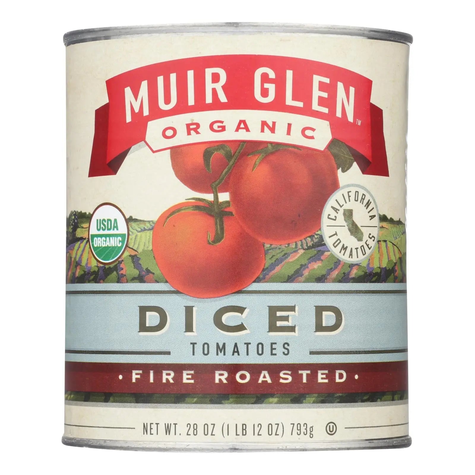 Muir Glen Organic Diced Fire Roasted Tomato - Tomato - Case Of 12 - 28 Oz. Muir Glen