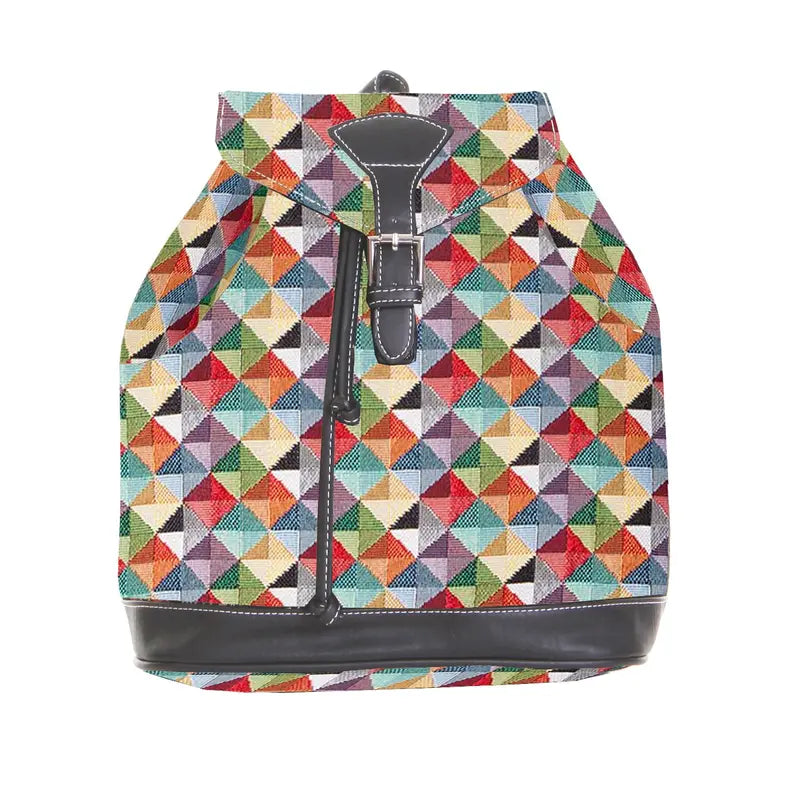 Multicolor Triangle Rucksack Signare USA