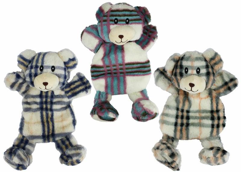 Multipet Berman Bears Plush Dog Toy Assorted Colors 15" Multipet