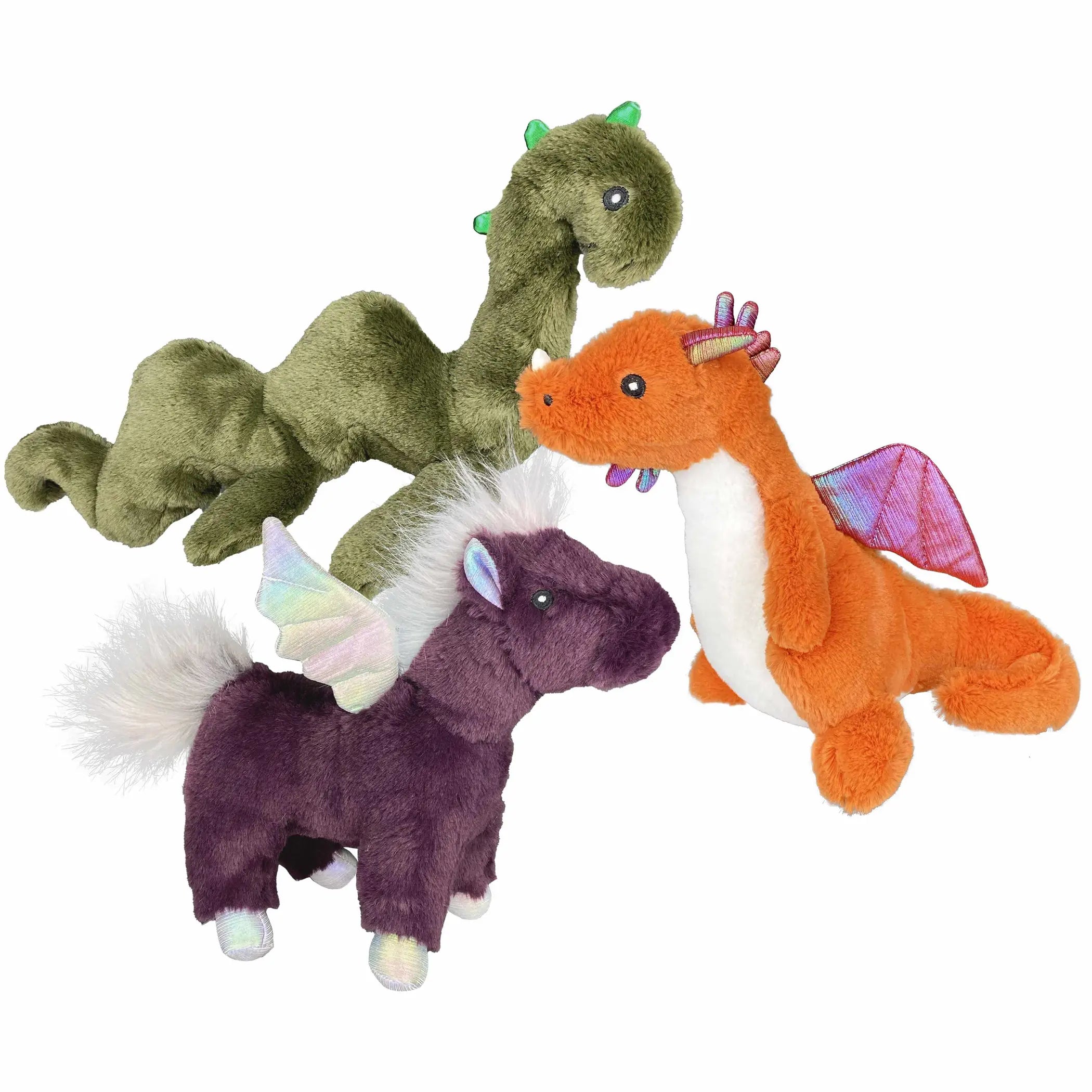 Multipet Mythical Creatures Plush Dog Toy Assorted Animals Multipet