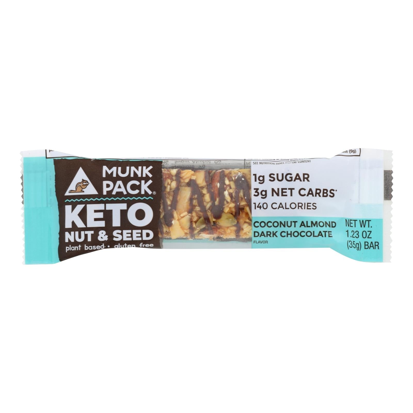 Munk Pack - Br Coconut Almond Dark Chocolate Kto - Case Of 12-1.23 Oz Munk Pack