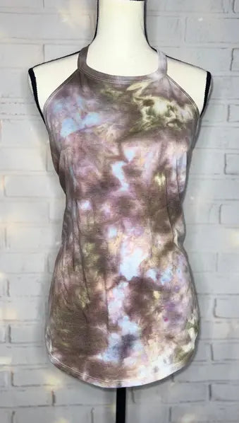 Mushroom Ice Tie Dye Blank Rocker Tank The Blended Owl