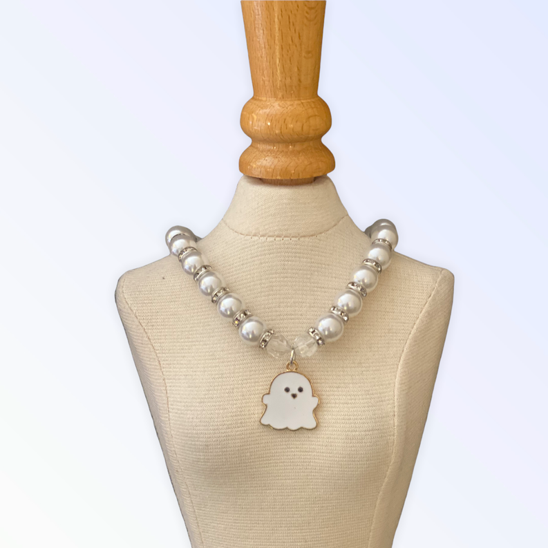 My Fa-BOO-Lous Pearl Ghost Necklace Bark Fifth Avenue