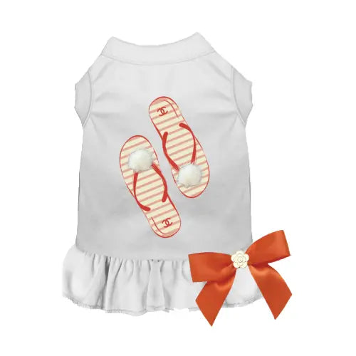My Favorite Fuzzy Flip Flops Dog Dress Bark Fifth Avenue