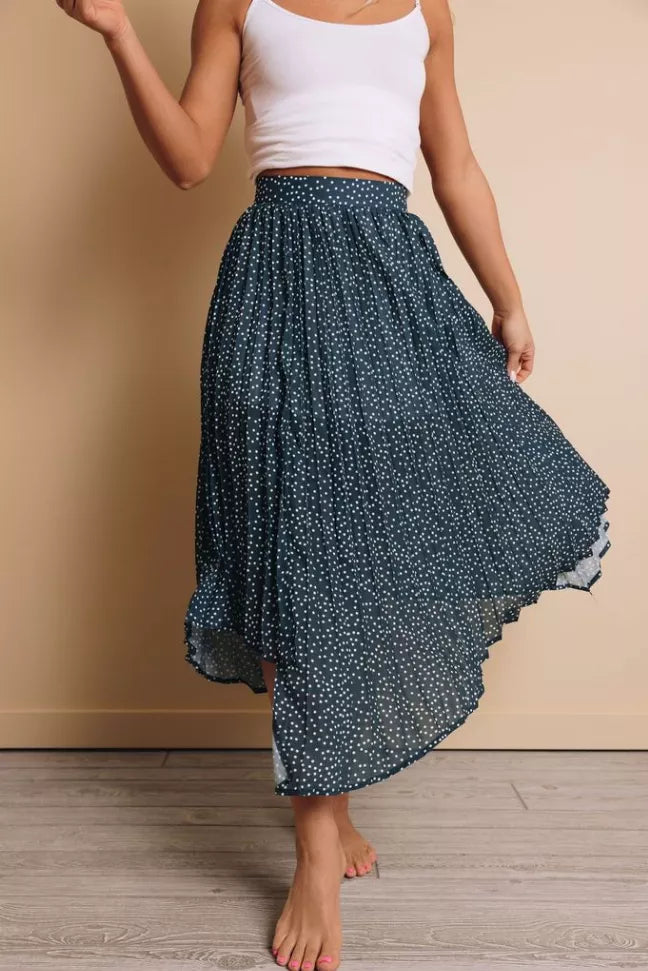 Myers Printed Maxi Skirt Stay Warm in Style
