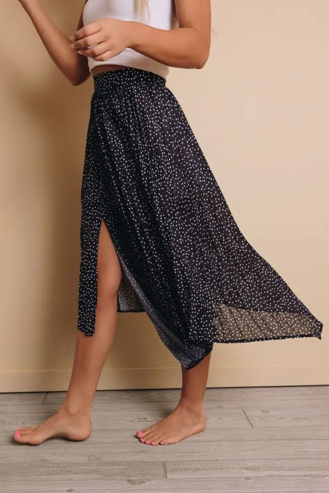 Myers Printed Maxi Skirt Stay Warm in Style