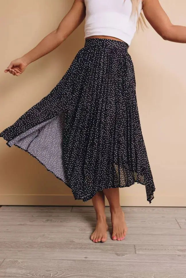 Myers Printed Maxi Skirt Stay Warm in Style