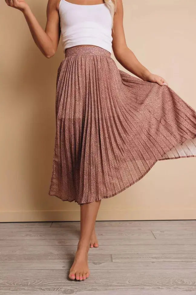 Myers Printed Maxi Skirt Stay Warm in Style