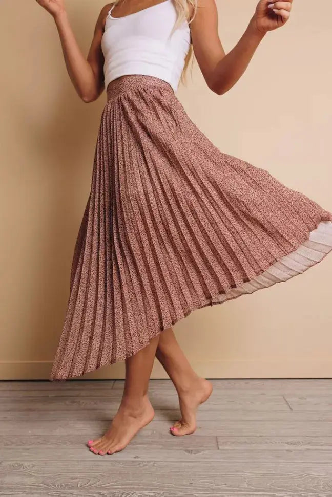 Myers Printed Maxi Skirt Stay Warm in Style