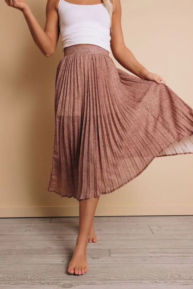 Myers Printed Maxi Skirt Stay Warm in Style