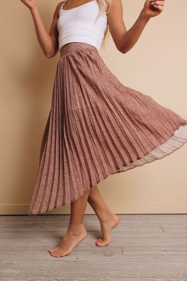 Myers Printed Maxi Skirt Stay Warm in Style
