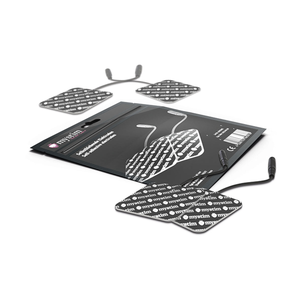 Mystim Electrodes 4pk, Square - GreatEagleInc