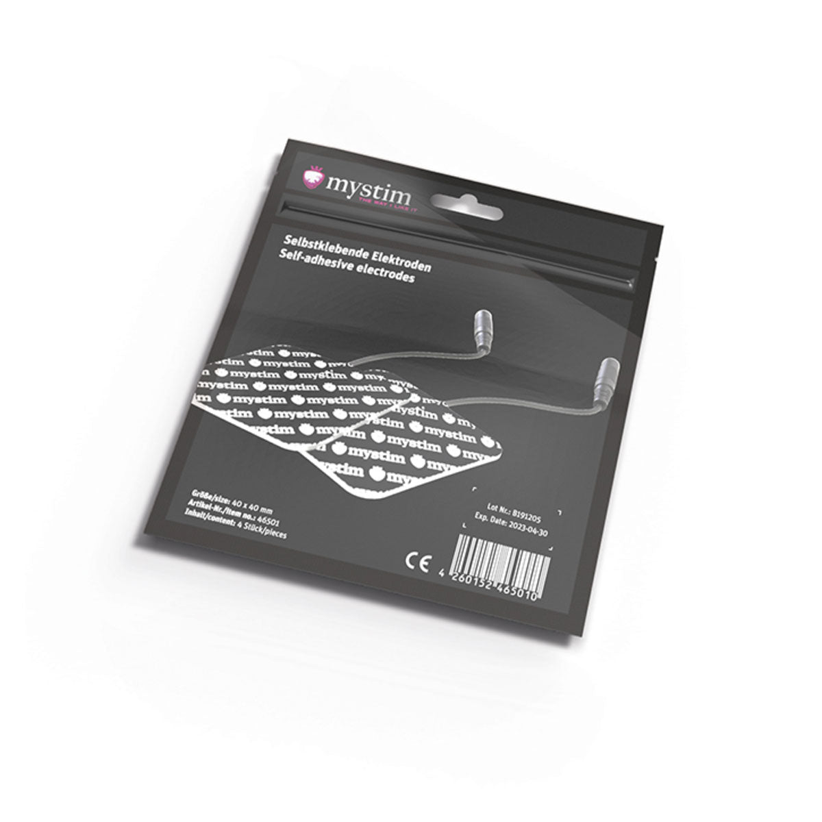 Mystim Electrodes 4pk, Square - GreatEagleInc