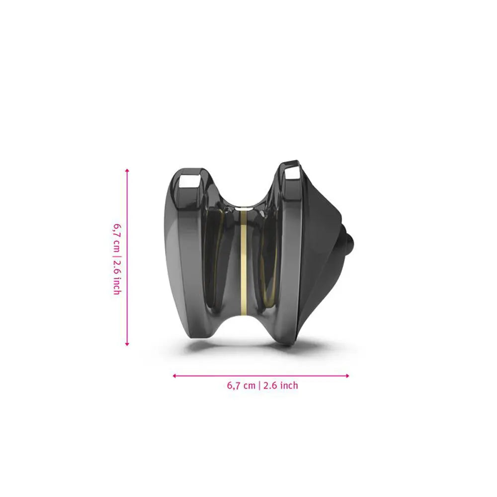 Mystim Heart's Desire eStim Lay On Vibrator Black Mystim