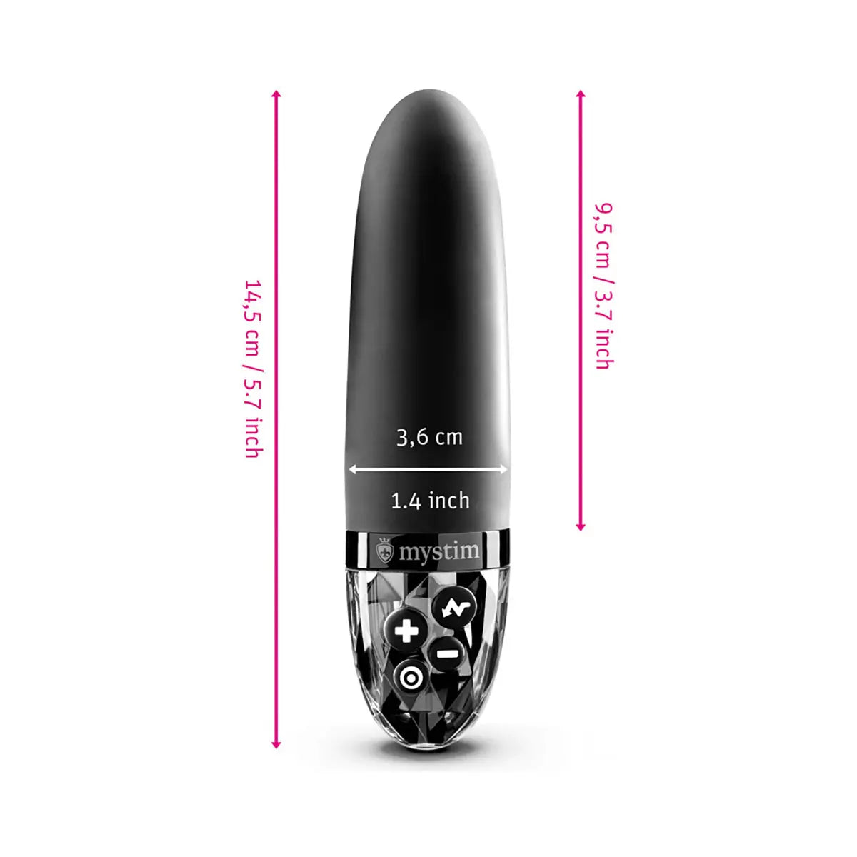 Mystim Sleak Freak E-Stim Vibrator Black Mystim