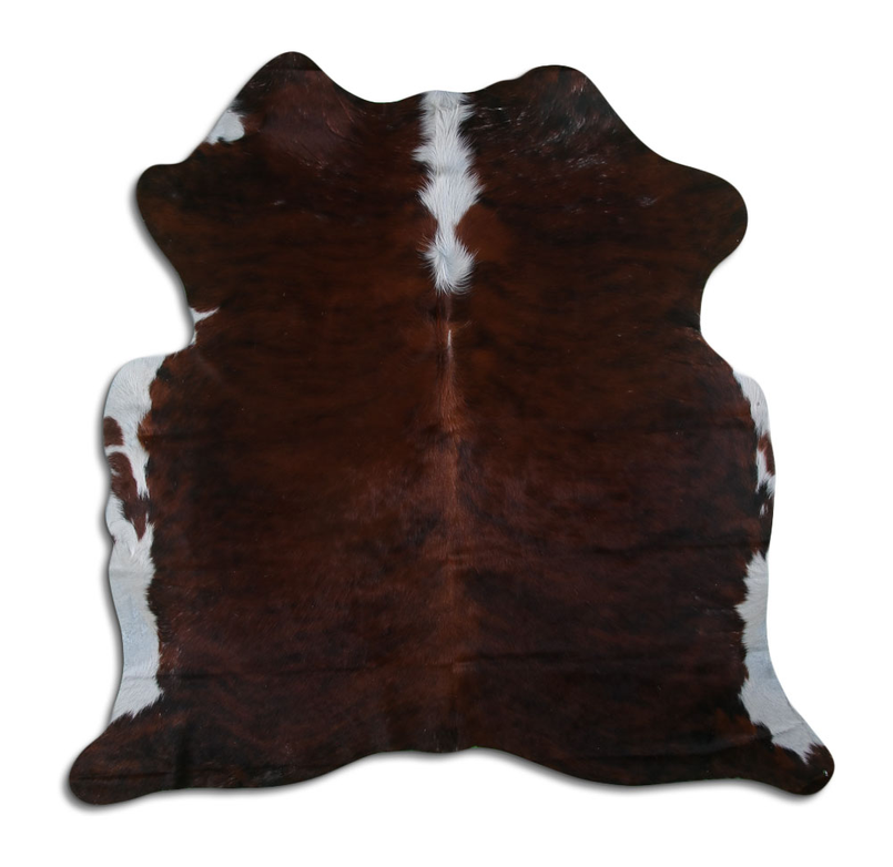 NATURAL HAIR ON COWHIDE EXOTIC WHITE BELLY BACKBONE MODA-DBK