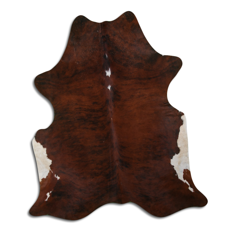 NATURAL HAIR ON COWHIDE EXOTIC WHITE BELLY BACKBONE MODA-DBK