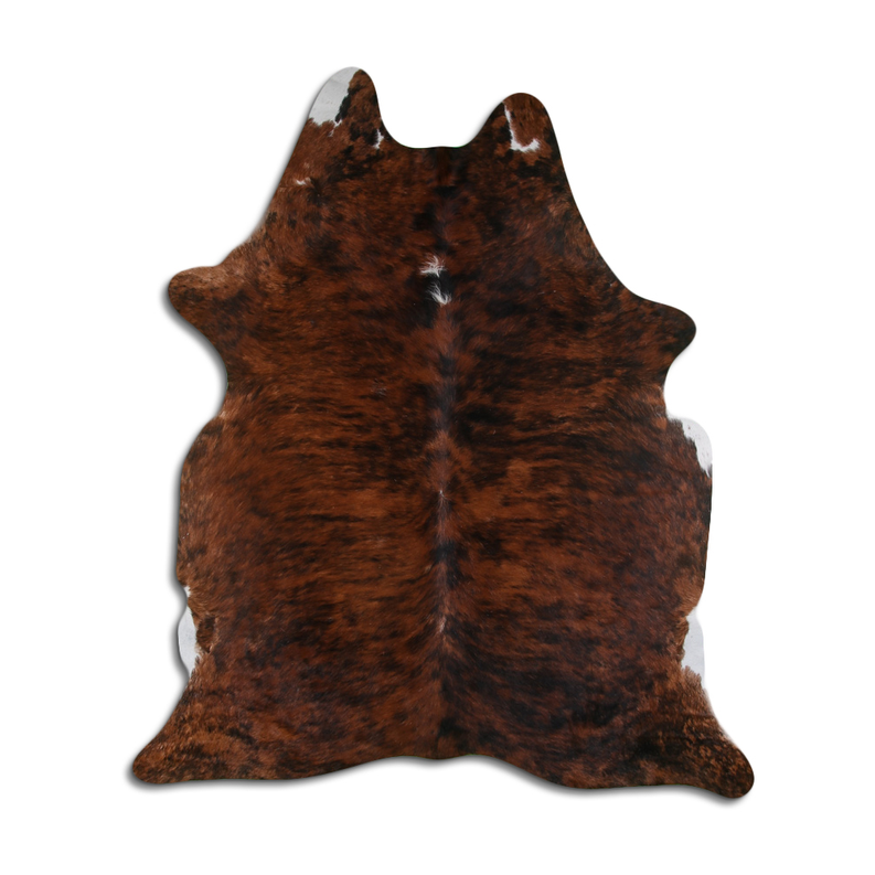 NATURAL HAIR ON COWHIDE EXOTIC WHITE BELLY BACKBONE MODA-DBK