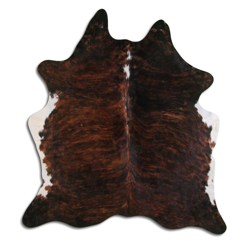 NATURAL HAIR ON COWHIDE EXOTIC WHITE BELLY BACKBONE MODA-DBK