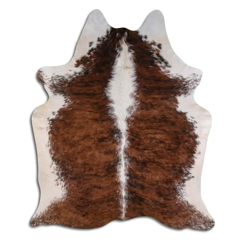 NATURAL HAIR ON COWHIDE EXOTIC WHITE BELLY BACKBONE MODA-DBK