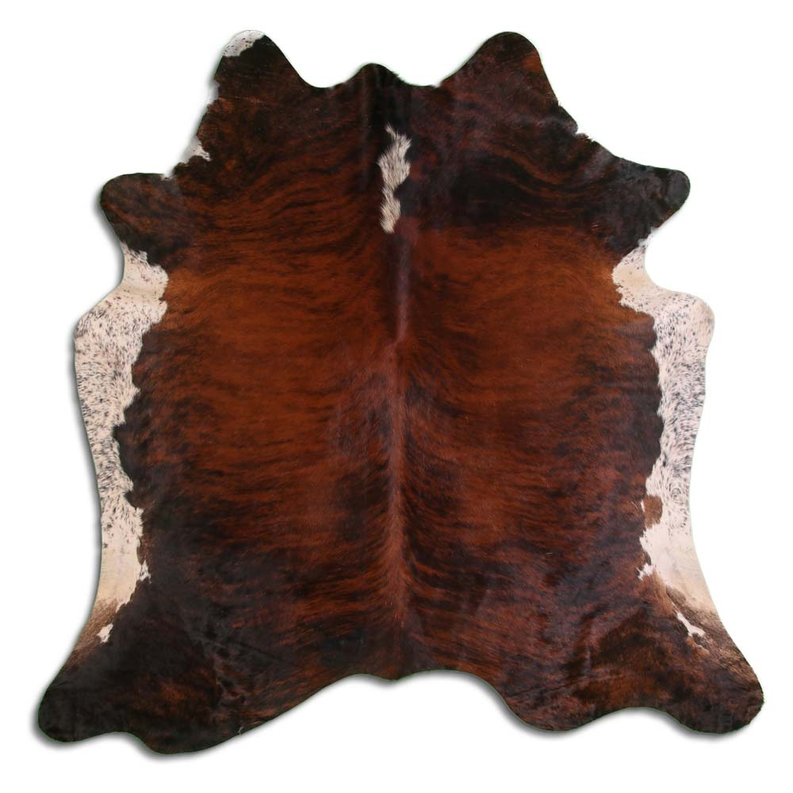 NATURAL HAIR ON COWHIDE EXOTIC WHITE BELLY BACKBONE MODA-DBK