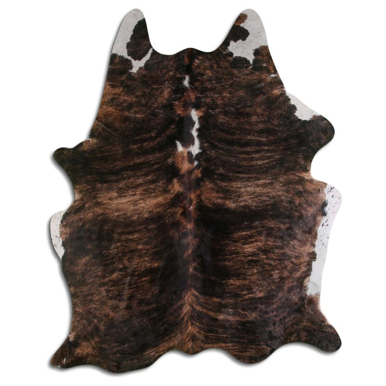 NATURAL HAIR ON COWHIDE EXOTIC WHITE BELLY BACKBONE MODA-DBK