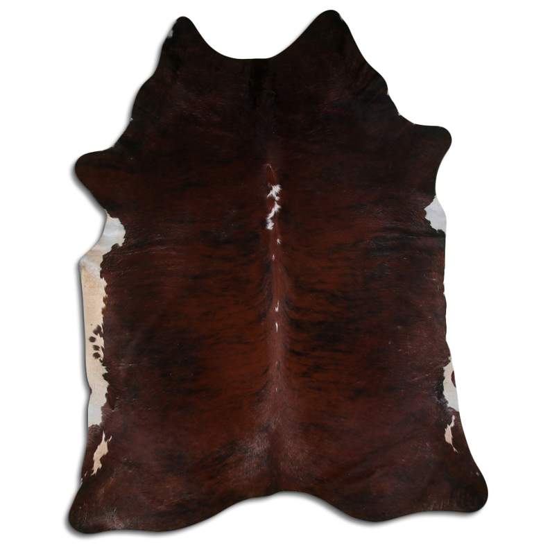 NATURAL HAIR ON COWHIDE EXOTIC WHITE BELLY BACKBONE MODA-DBK