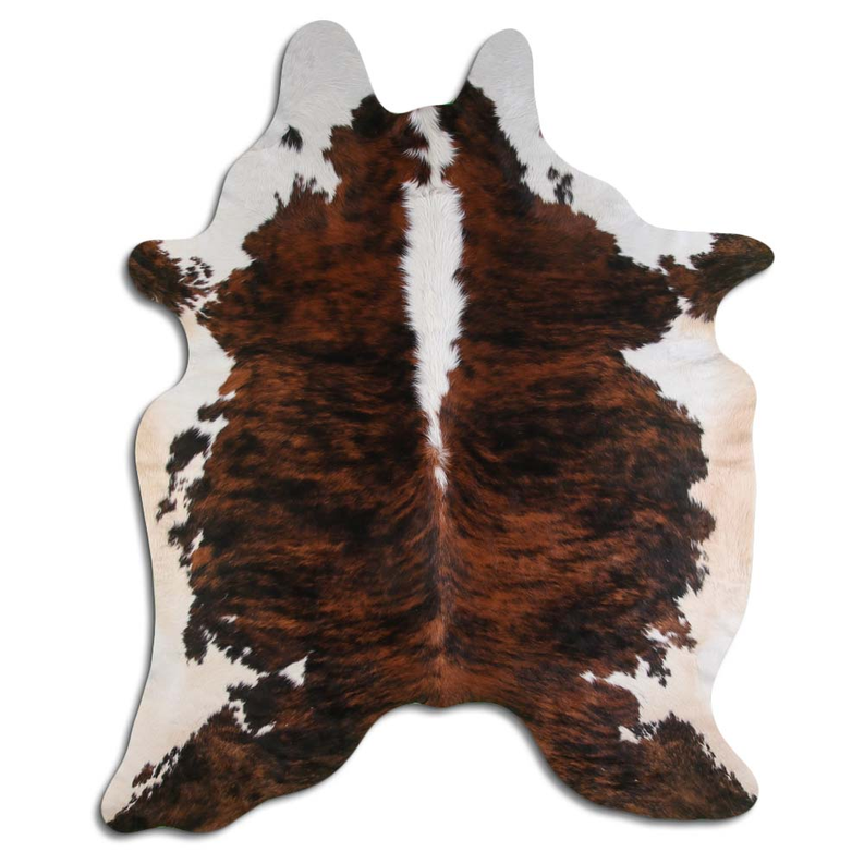 NATURAL HAIR ON COWHIDE EXOTIC WHITE BELLY BACKBONE MODA-DBK