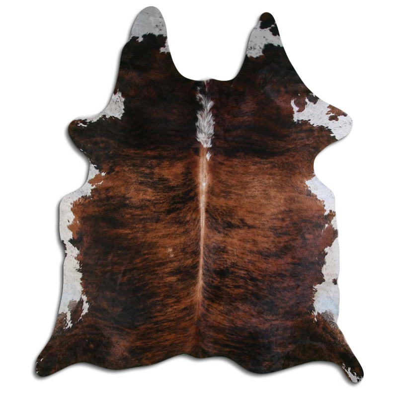 NATURAL HAIR ON COWHIDE EXOTIC WHITE BELLY BACKBONE MODA-DBK