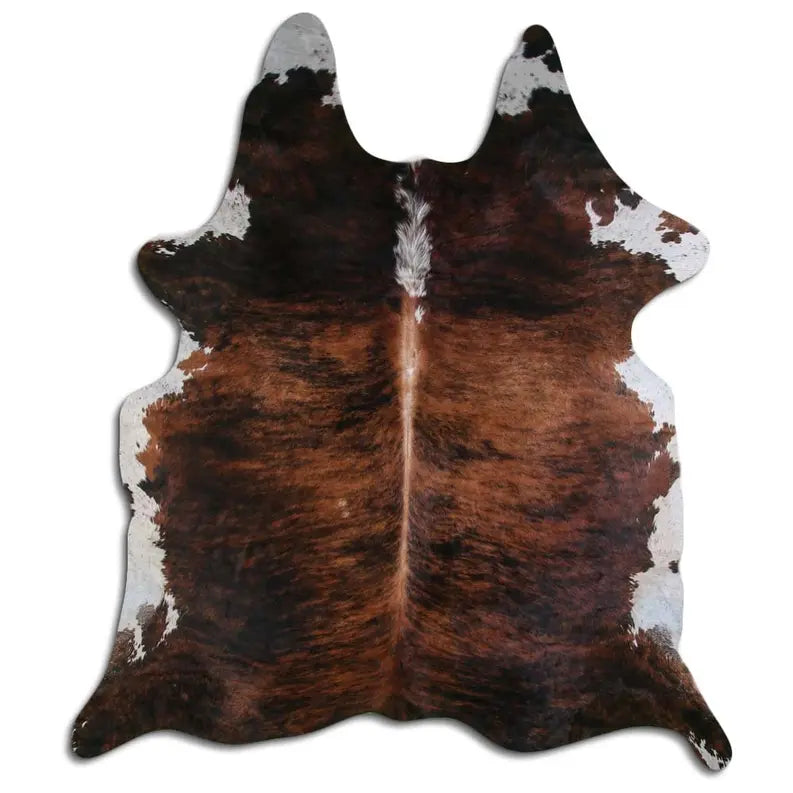 NATURAL HAIR ON COWHIDE EXOTIC WHITE BELLY BACKBONE MODA-DBK