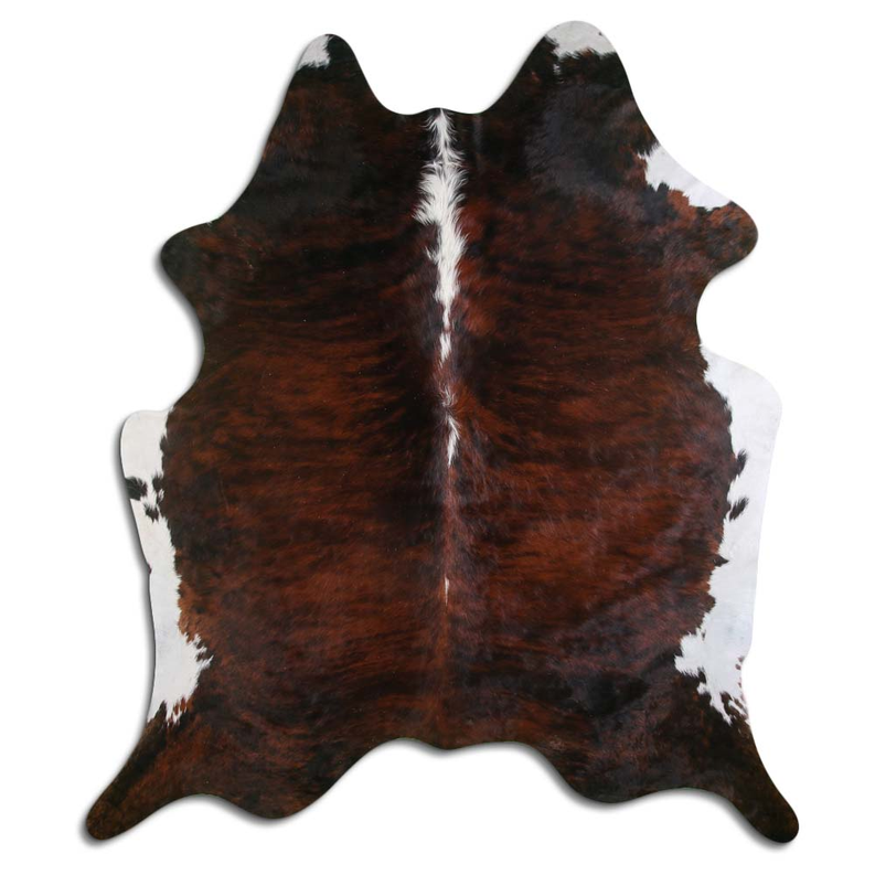 NATURAL HAIR ON COWHIDE EXOTIC WHITE BELLY BACKBONE MODA-DBK