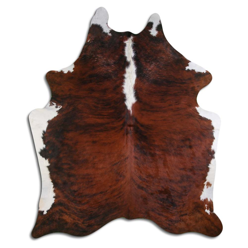 NATURAL HAIR ON COWHIDE EXOTIC WHITE BELLY BACKBONE MODA-DBK