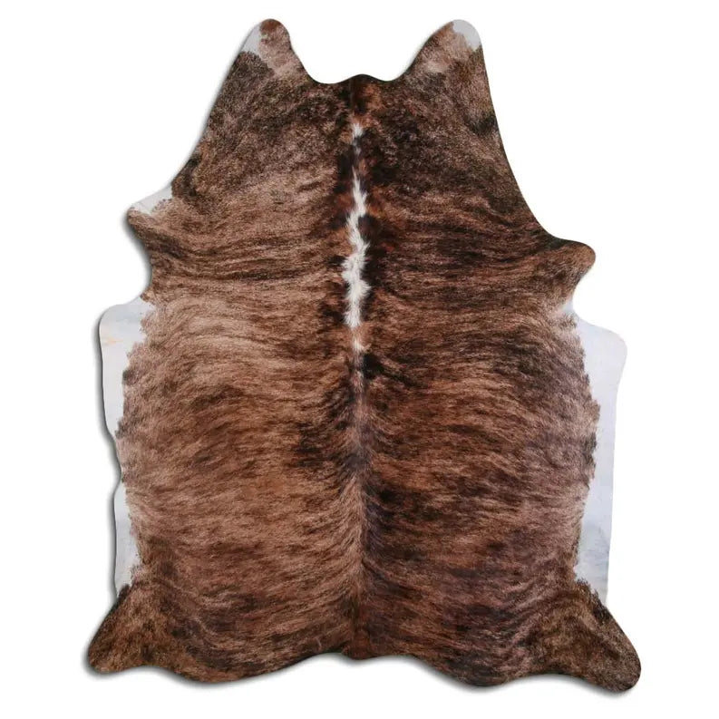 NATURAL HAIR ON COWHIDE EXOTIC WHITE BELLY BACKBONE MODA-DBK