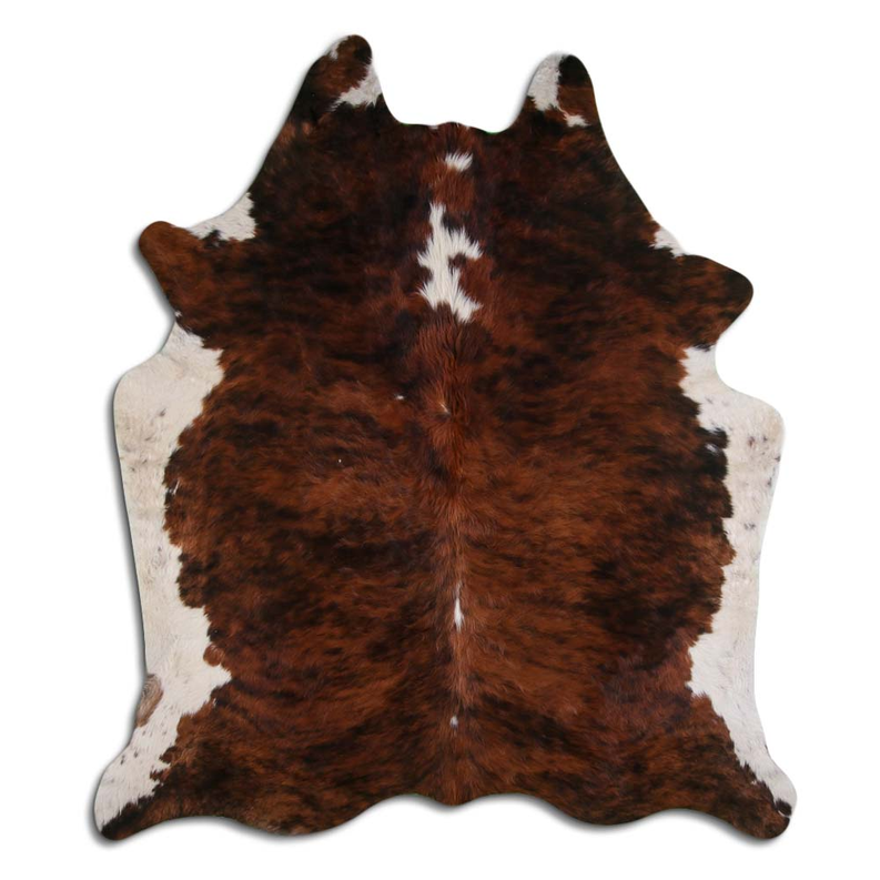 NATURAL HAIR ON COWHIDE EXOTIC WHITE BELLY BACKBONE MODA-DBK