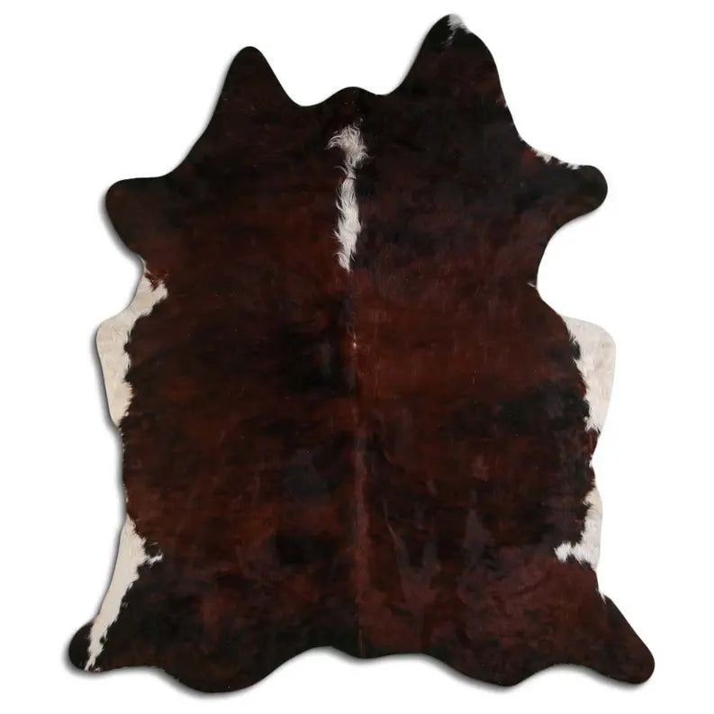 NATURAL HAIR ON COWHIDE EXOTIC WHITE BELLY BACKBONE MODA-DBK