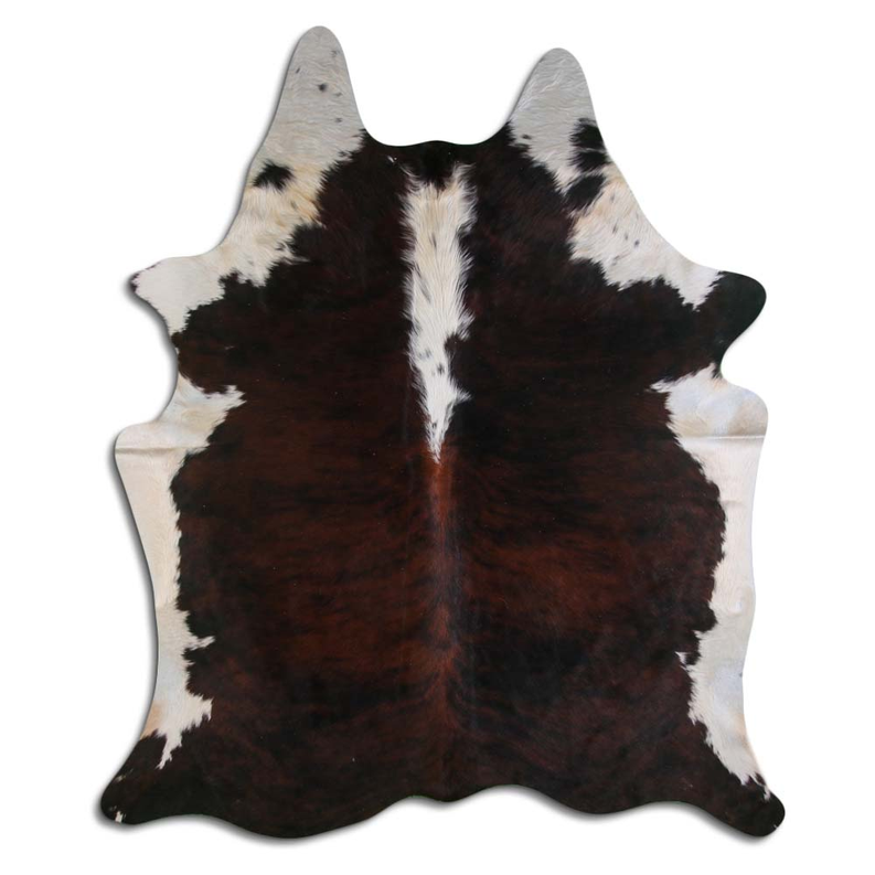 NATURAL HAIR ON COWHIDE EXOTIC WHITE BELLY BACKBONE MODA-DBK
