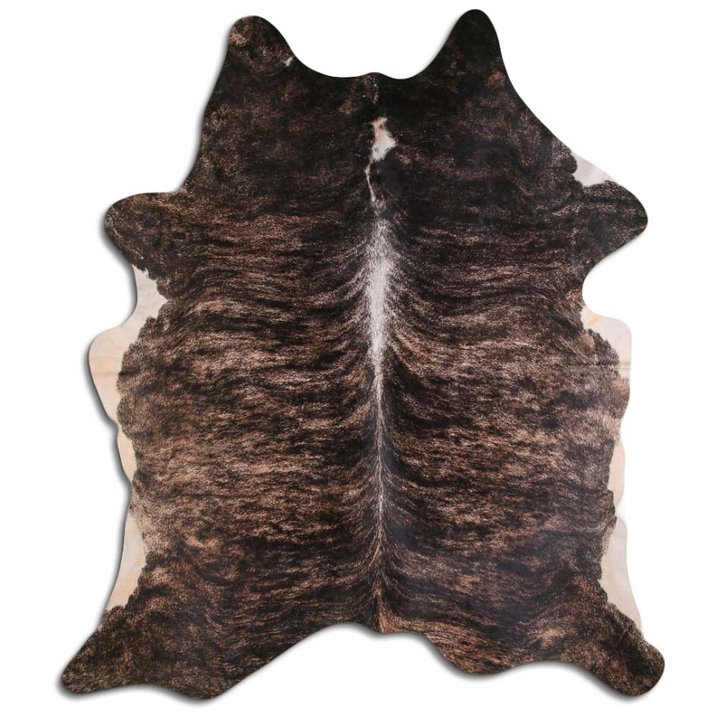 NATURAL HAIR ON COWHIDE EXOTIC WHITE BELLY BACKBONE MODA-DBK