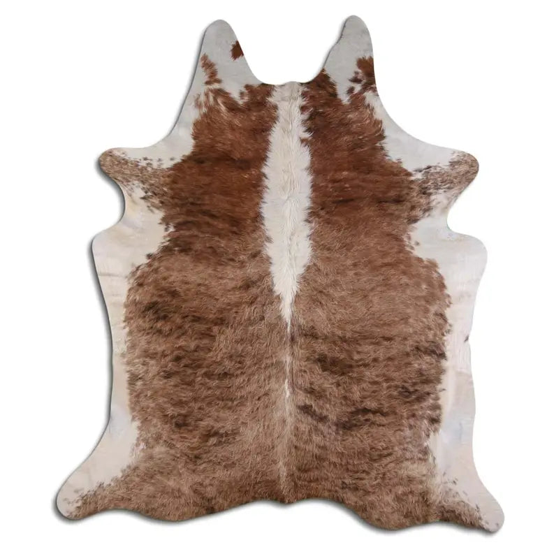 NATURAL HAIR ON COWHIDE EXOTIC WHITE BELLY BACKBONE MODA-DBK