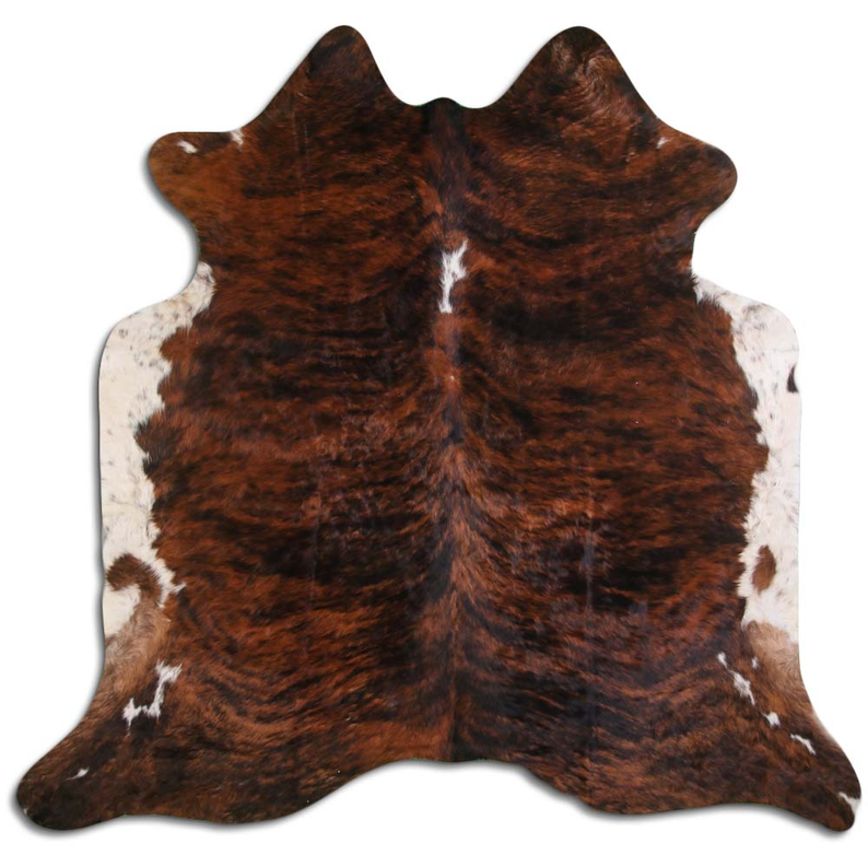 NATURAL HAIR ON COWHIDE EXOTIC WHITE BELLY BACKBONE MODA-DBK