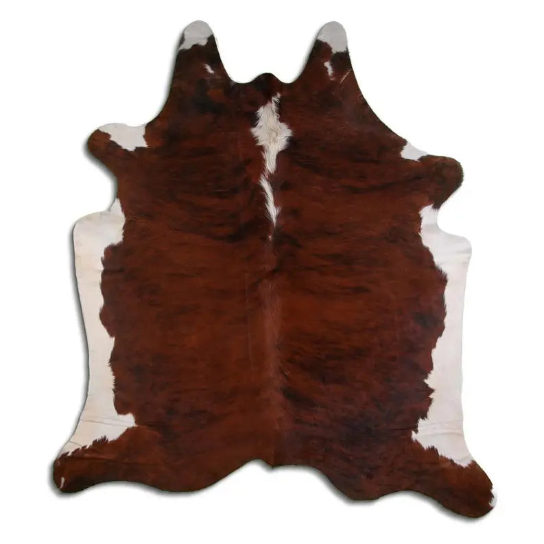NATURAL HAIR ON COWHIDE EXOTIC WHITE BELLY BACKBONE MODA-DBK