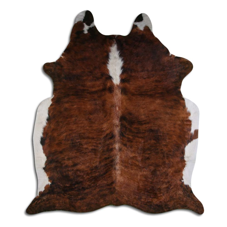 NATURAL HAIR ON COWHIDE EXOTIC WHITE BELLY BACKBONE MODA-DBK