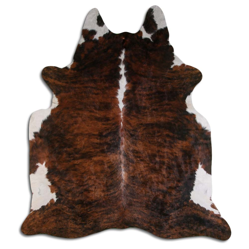NATURAL HAIR ON COWHIDE EXOTIC WHITE BELLY BACKBONE MODA-DBK
