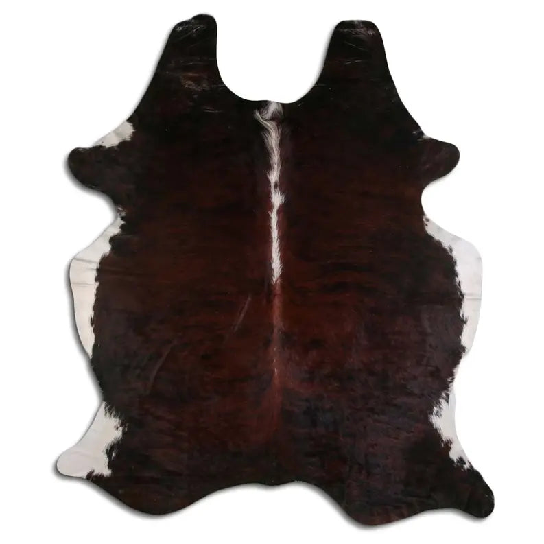 NATURAL HAIR ON COWHIDE EXOTIC WHITE BELLY BACKBONE MODA-DBK
