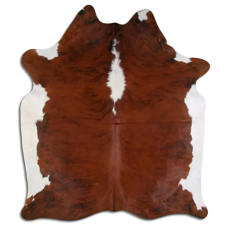 NATURAL HAIR ON COWHIDE EXOTIC WHITE BELLY BACKBONE MODA-DBK