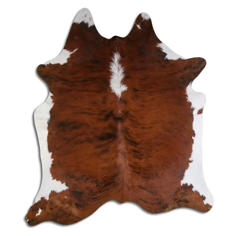 NATURAL HAIR ON COWHIDE EXOTIC WHITE BELLY BACKBONE MODA-DBK